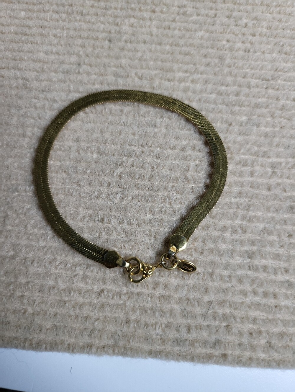 Monet gold-tone herringbone bracelet